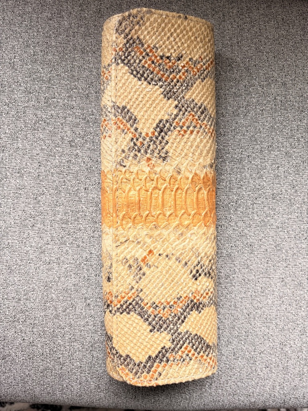 Diego Rocha Snake-Embossed East West Clutch